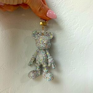 NEW stunning Mickey Mouse Baublebar Keychain- Rhinestone